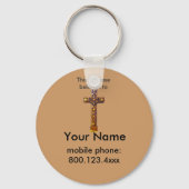 Gold Cross-case ID-label Sleutelhanger (Voorkant)