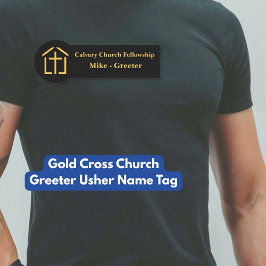 Gold Cross Church Greeter Gebruikersnaam Tag