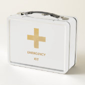 Gold Cross Emergency Kit Medicine Metalen Doos (Achterkant)