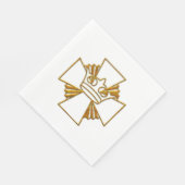 Gold Cross en Crown Servetten (Hoek)