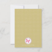 Gold Cross en Laurels in Light Blue Bedankkaart (Achterkant)