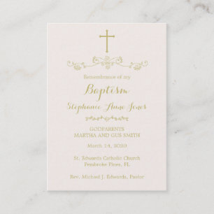 Gold Cross en Laurels Visitekaartje