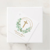 Gold Cross Eucalyptus Community Bedankjes Labels (In situ)