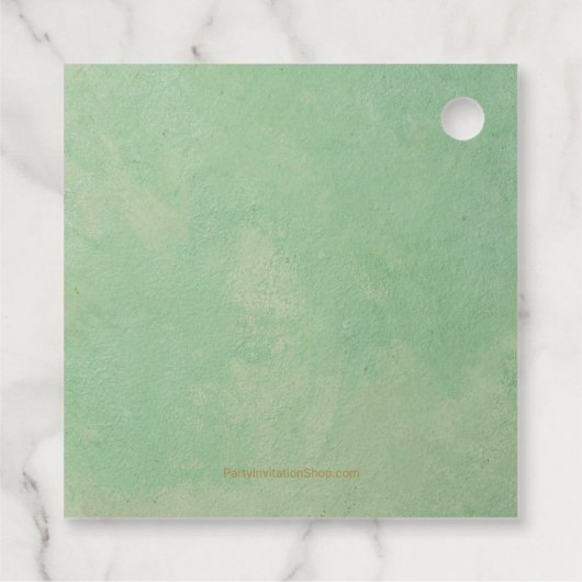 Gold Cross Eucalyptus Community Bedankjes Labels (Achterkant)