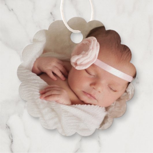 Gold Cross God Bless Baby Religieuze Baptisme Bedankjes Labels (Achterkant)