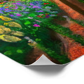 Gold Cross in een Poster van een tuin (Hoek)