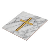 Gold Cross-keramische Tegel Tegeltje (Zijkant)