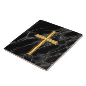 Gold Cross-keramische Tegel Tegeltje (Zijkant)