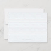 GOLD CROSS modern bedankt baptisme bleek blauw Kaart (Achterkant)