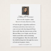 Gold Cross Red Roses Sympathie Heilige Kaart (Achterkant)