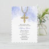 Gold Cross-religie Kaart (Staand voorkant)