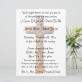 Gold Cross-religieuze bruiloft Kaart (Staand voorkant)