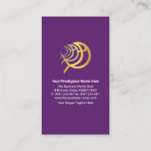 Gold Cross Religieuze Ichthus Fish Ministry Pastor Visitekaartje (Achterkant)