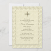 Gold Cross Religieuze Uitnodiging (Voorkant)