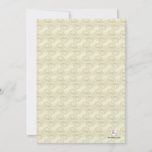 Gold Cross Religieuze Uitnodiging (Achterkant)