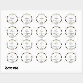 Gold Cross Stripe Baptisme Christening Ronde Sticker (Vel)