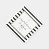 Gold Cross Stripe First Heilige Communie Servet (Hoek)