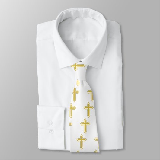 Gold Cross Stropdas (Gebonden)
