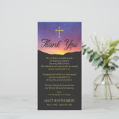 Gold Cross & Sunrise - Sympathie bedankt