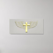 Gold Cross Wing Canvas Afdruk (Voorkant)