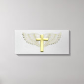 Gold Cross Wing Canvas Afdruk (Voorkant)
