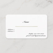 Gold Cross Wing Visitekaartje (Achterkant)