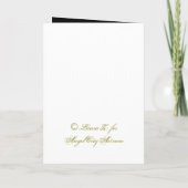 Gold Crosses Custom Folded Invitation (Achterkant)