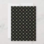 Gold Crosses op Black Custom Invitation Kaart (Voorkant)