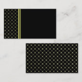 Gold Crosses op zwarte visitekaartje (Voorkant / Achterkant)