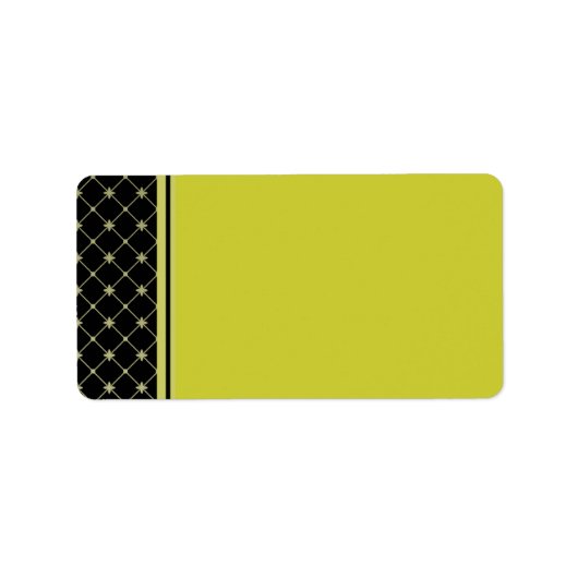 Gold Crosses Pattern Blank Address Label (Voorkant)