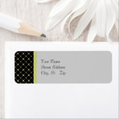 Gold Crosses Pattern Label Sjabloon (Insitu)