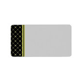 Gold Crosses Pattern Label Sjabloon (Voorkant)