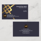 Gold Crossroad Logistic Routes Transportation Visitekaartje (Voorkant / Achterkant)