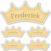 Gold Crown 5 Kinder labels en Baby labels met pers (Voorkant)