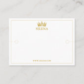 Gold Crown Armband Display Kaart Plaatskaartje (Voorkant)