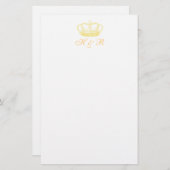 Gold Crown Briefpapier (Voorkant / Achterkant)
