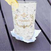 Gold Crown Crest - Gepersonaliseerd Glas