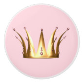 Gold Crown Drawer Pull Knop (Voorkant)