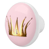 Gold Crown Drawer Pull Knop (Rechts)