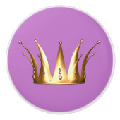 Gold Crown Drawer Pull Knop (Voorkant)