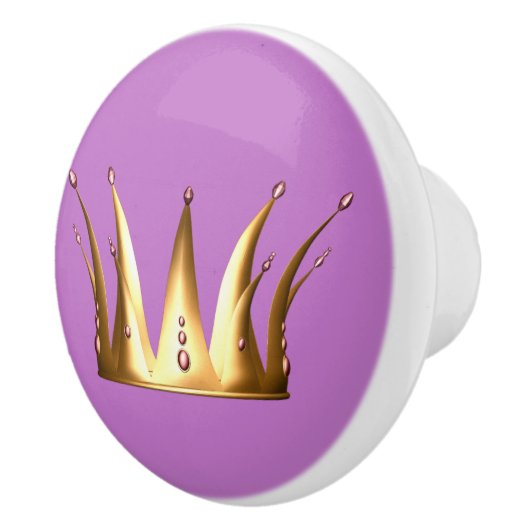 Gold Crown Drawer Pull Knop (Rechts)