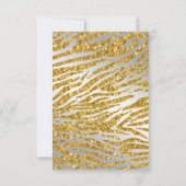 Gold Crown, Glitter Custom Photo Princess Birthday Bedankkaart (Achterkant)