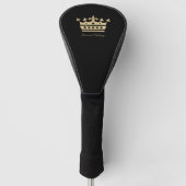 Gold Crown Golf Head Hoesje Golfheadcover (Voorkant)
