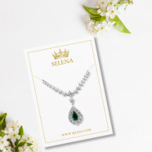 Gold Crown Ketting Display Kaart