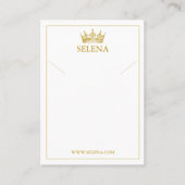 Gold Crown Ketting Display Kaart Plaatskaartje (Voorkant)