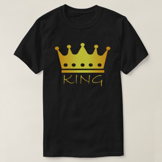 Gold Crown King Fantasy T-shirt (Design voorkant)