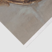 Gold Crown Lion Roze Bloemen Vintage Decoupage Tissuepapier (Detail)