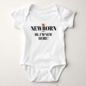 Gold Crown Newborn Romper (Voorkant)