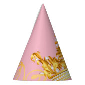 Gold Crown Party Pet-roze Feesthoedjes (Links)
