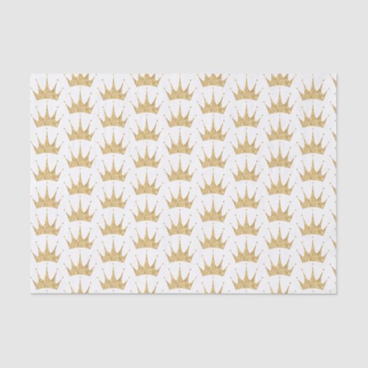 Gold Crown Pattern Tissuepapier (Voorkant)